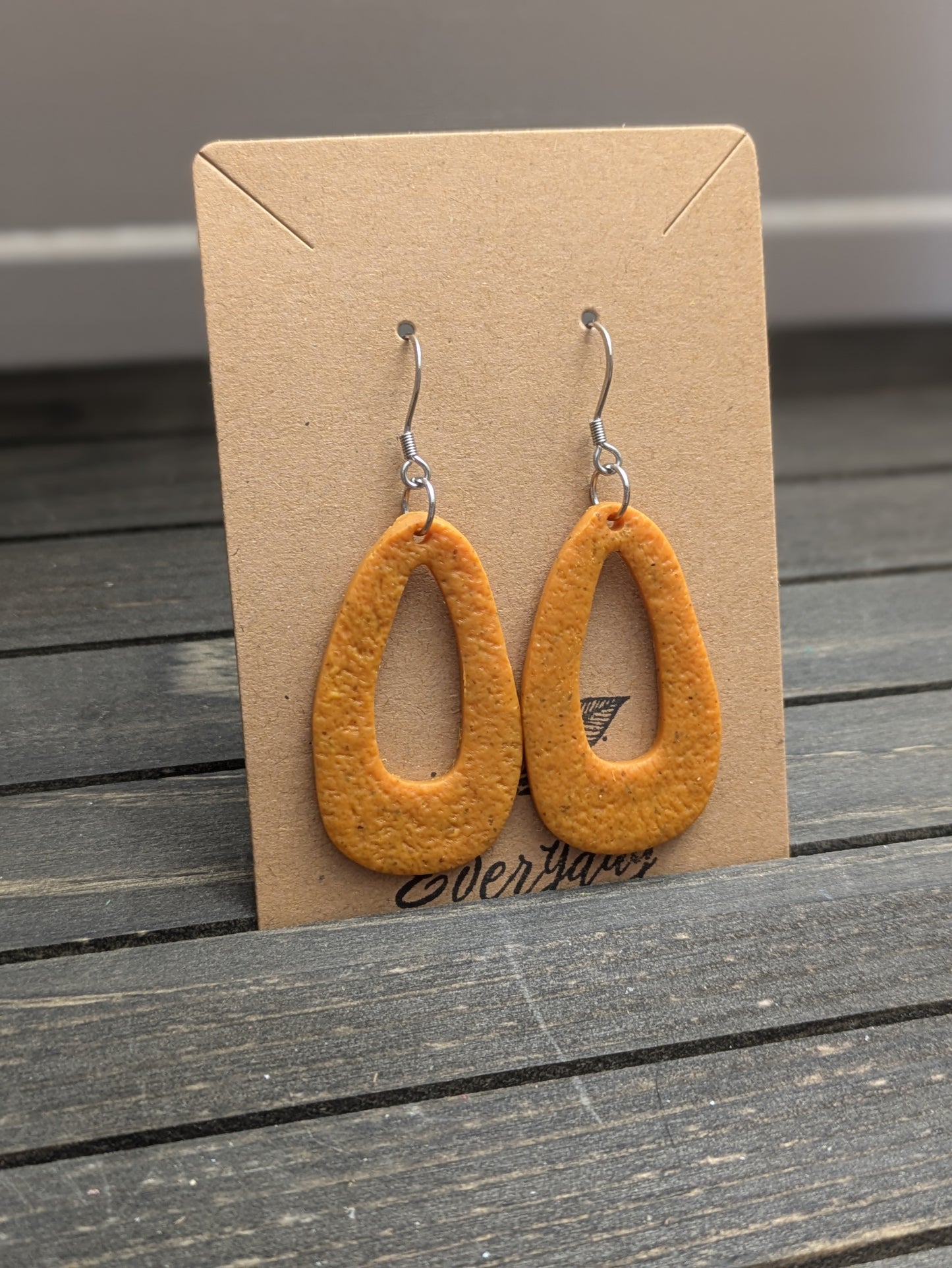 Yellow-Orange Drop Dangles