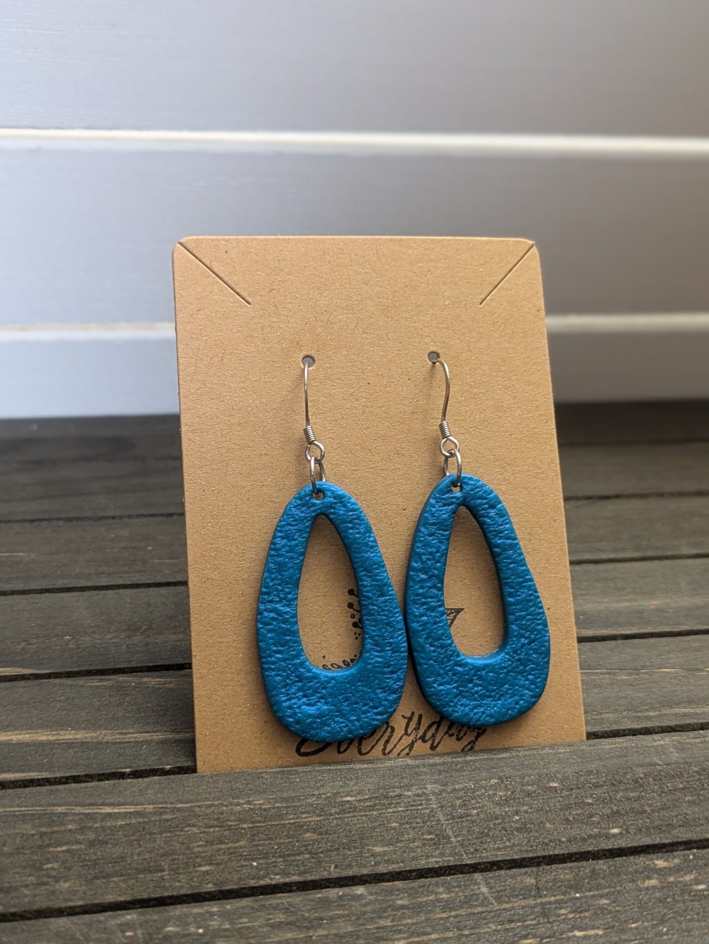 Teal Drop Dangles