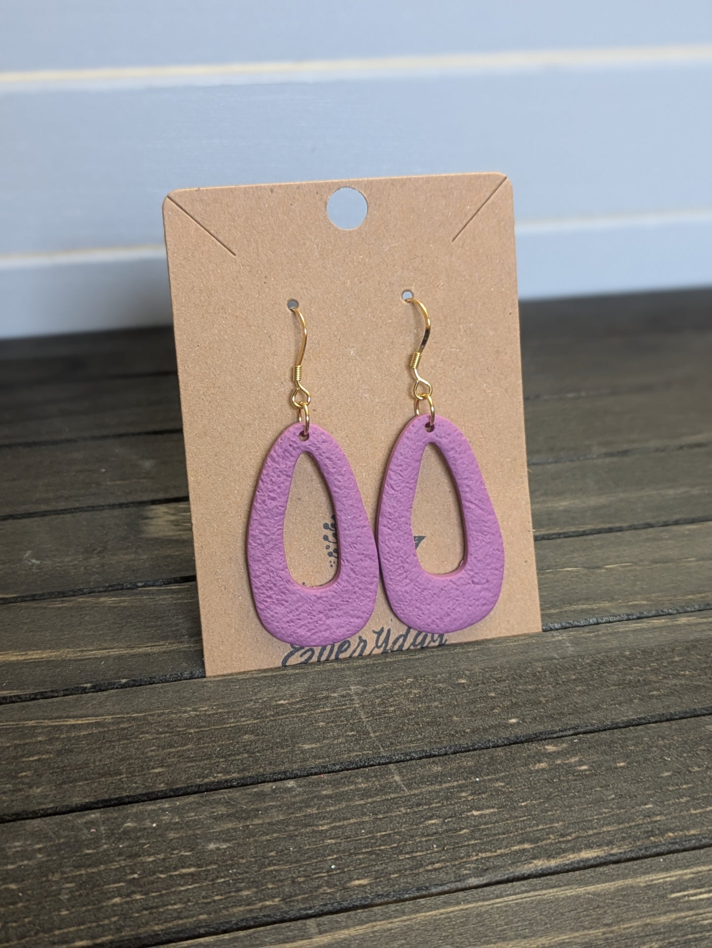 Mauve Drop Dangles