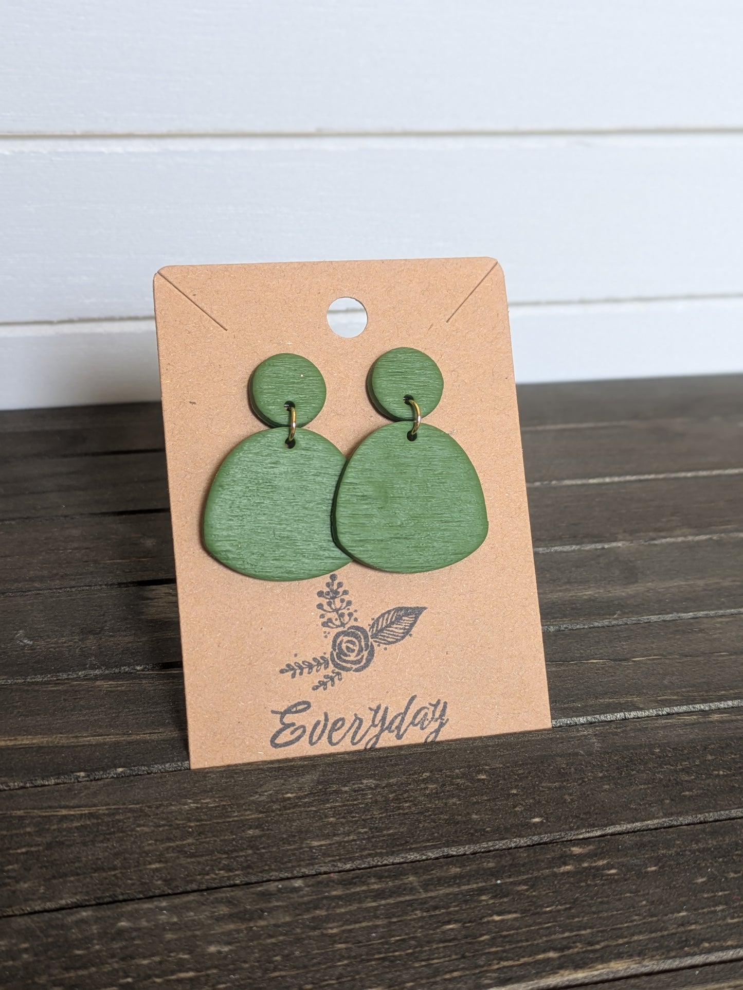 Olive Green Everyday Dangles