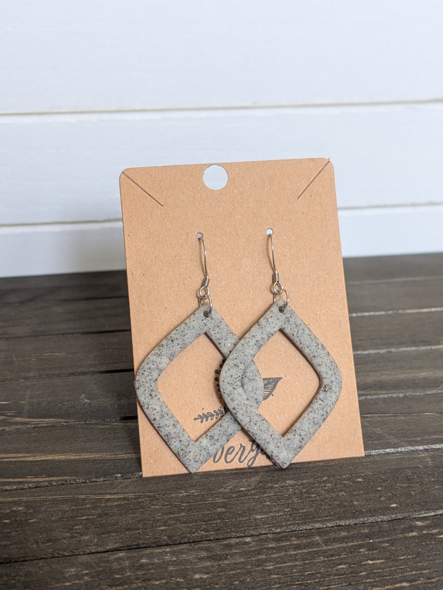 Granite Open Diamond Dangles