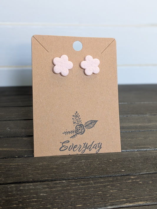 Light Pink Flower Studs