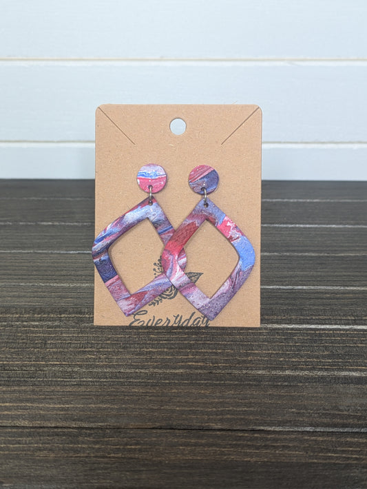 Patriotic Diamond Dangles